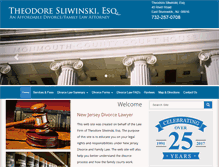 Tablet Screenshot of divorcelawyerofnj.com